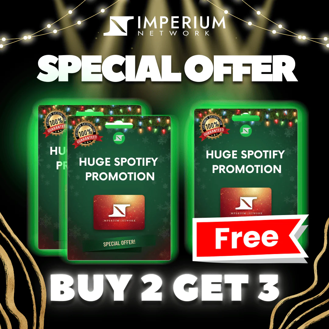 3 X 2 HUGE SPOTIFY PROMOTION