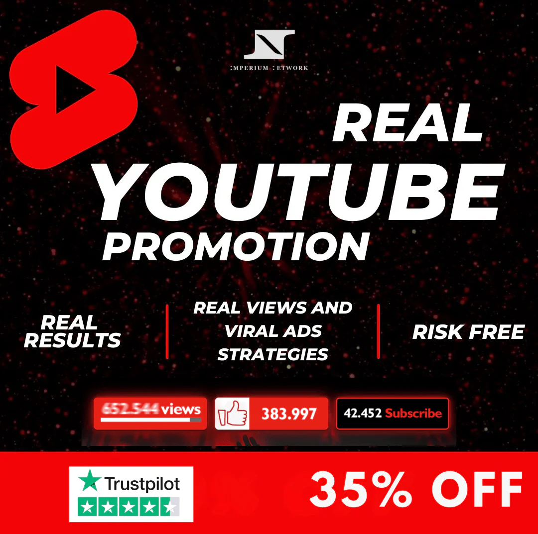 35% OFF - Organic YouTube Promotion (+ Bonus)
