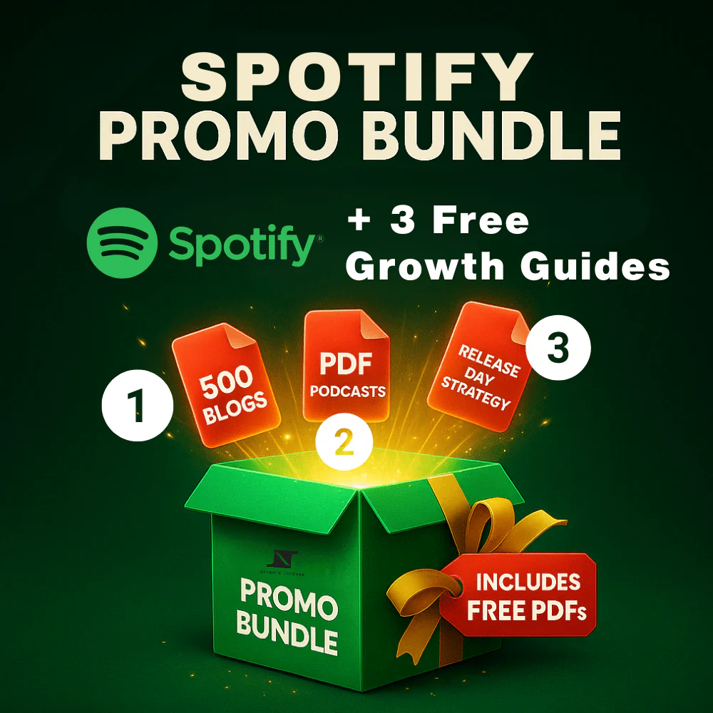 HUGE REAL AND ORGANIC SPOTIFY PROMOTION + 3 Bonus Ebooks