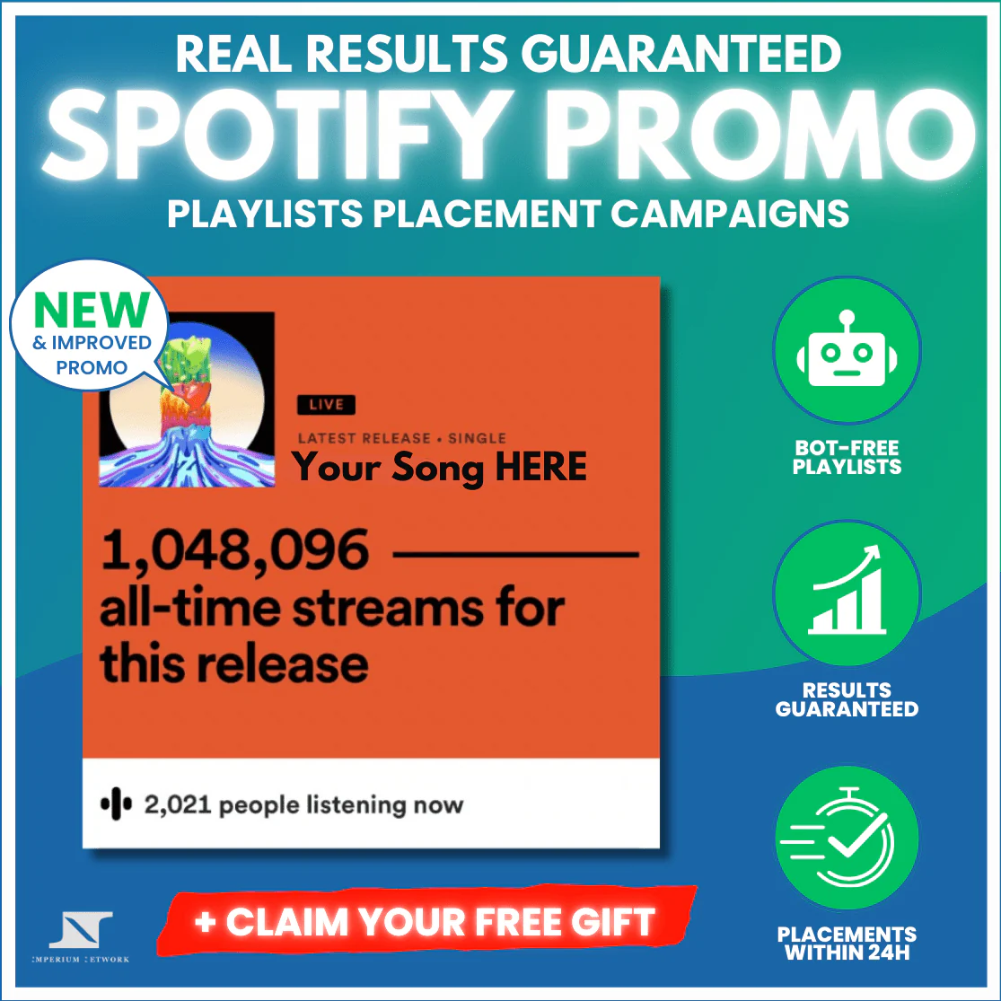 HUGE SPOTIFY PROMOTION + Free Gift