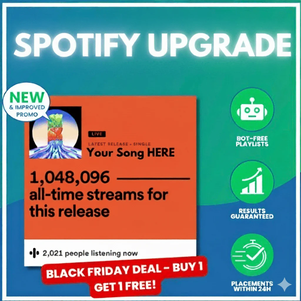 UPGRADE Spotify Domination: Double Your Exposure At 20% OFF (Buy 1 Get 1 FREE)